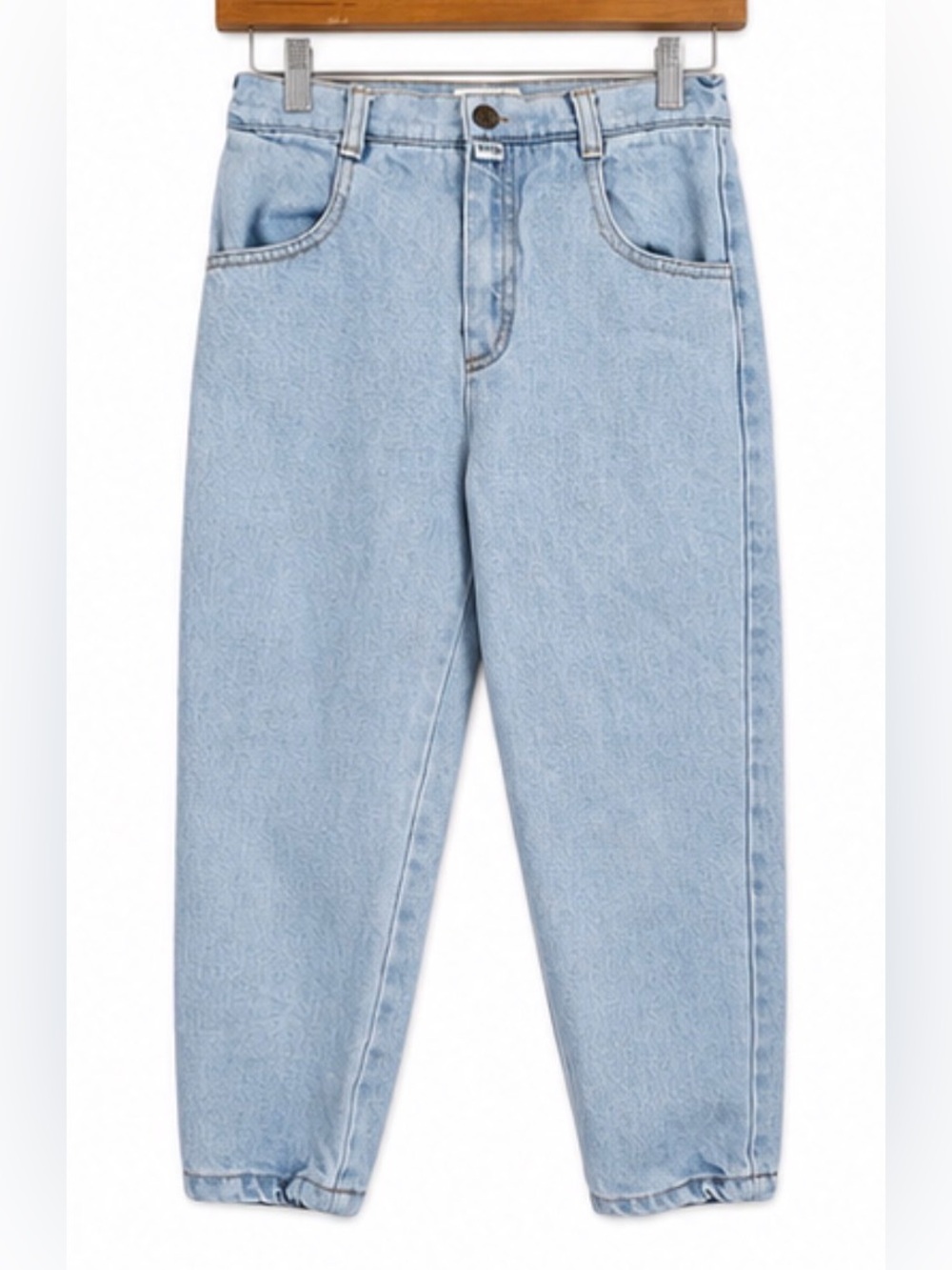 90s GUESS Light Wash jeans size 6 youth elastic waist